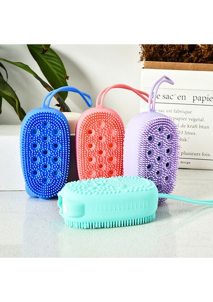 Yeşil Stil Banyo Lofahı Yumuşak Silikon Fırça Tam Vücut Peeling Cilt Temizleme Spa Banyo Masajı Hassas Duş Yıkama Aracı (Yurt Dışından) modelleri
