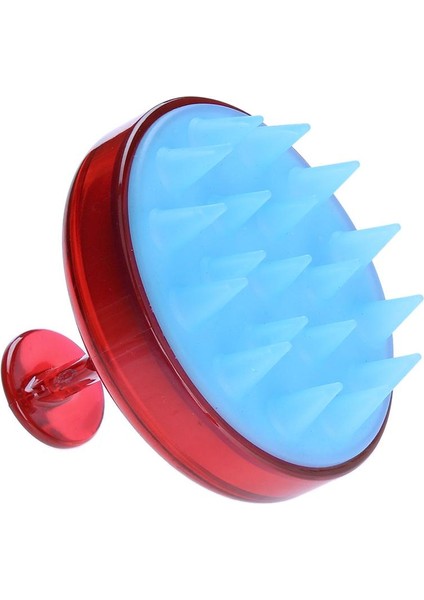 Pembe Tarzı Silikon Baş Vücut Saç Masaj Fırçası Şampuan Fırçası Saç Yıkama Tarakı Duş Fırçası Banyo Spa Masaj Fırçası Saç Fırçası (Yurt Dışından)