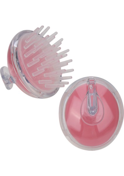 Pembe Tarzı Silikon Baş Vücut Saç Masaj Fırçası Şampuan Fırçası Saç Yıkama Tarakı Duş Fırçası Banyo Spa Masaj Fırçası Saç Fırçası (Yurt Dışından)