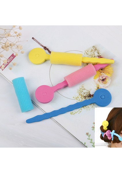 3 Adet Tarzı Moda Sihirli Saç Maşası Spiral Kıvırcık Rulo Donut Saç Şekillendirme Aracı Saç Aksesuarları (Yurt Dışından)