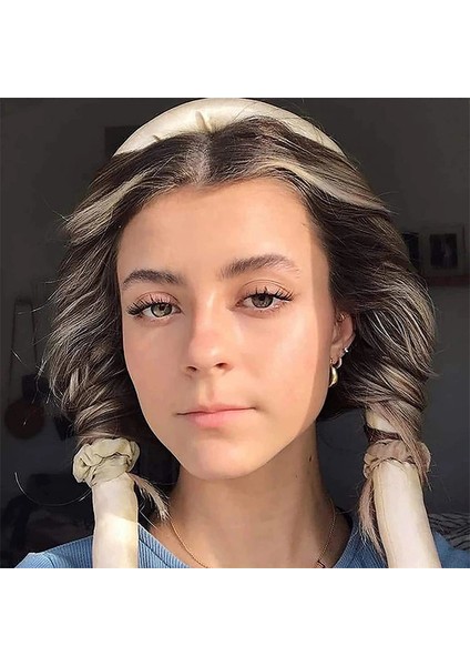 Sarı2 Tarzı Isı Olmadan Kıvırcık Çubuk Toka Tembel Bukle Seti Saç Rulo Yumuşak Ipek Saç Kıvırıcı Saç Stil Aracı Modelleme Aksesuarları - (Yurt Dışından)