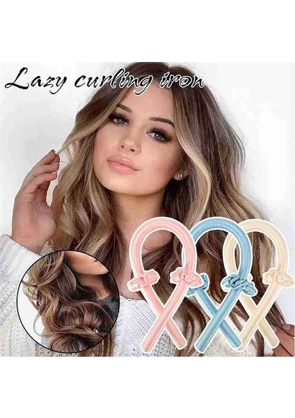 Sarı2 Tarzı Isı Olmadan Kıvırcık Çubuk Toka Tembel Bukle Seti Saç Rulo Yumuşak Ipek Saç Kıvırıcı Saç Stil Aracı Modelleme Aksesuarları - (Yurt Dışından)