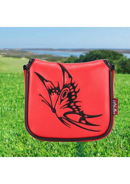 Su Geçirmez Golf Mallet Putter Kapak Yetişkinler Için Kare Başlık Koruması Kırmızı (Yurt Dışından)