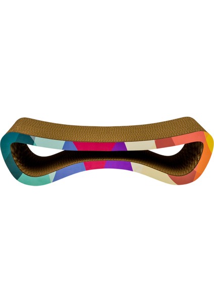 Karton Kedi Tırmalama Modern Desenli Medium 60,5x15,5x24 cm