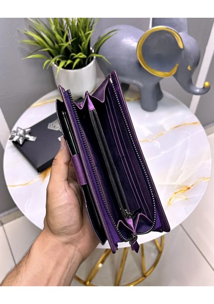 Telefon Bölmeli Tutamaçlı Büyük Bölmeli Hakiki Deri Cüzdan 2040