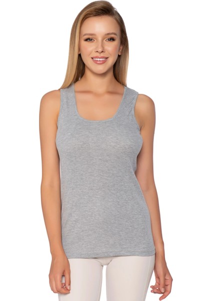 3'lü Paket Geniş Askılı Ribana Kadın Atlet