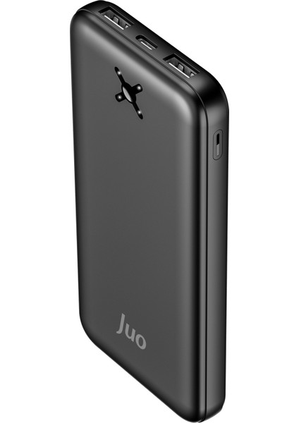 10000MAH 10.5W Çift Usb-A Çıkışlı Powerbank Taşınabilir Hızlı Şarj Cihazı Siyah