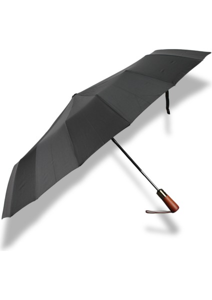 Tam Otomatik 16 Telli Siyah Şemsiye Rüzgar Koruma Ponçi Kumaş MPR1007M modelleri