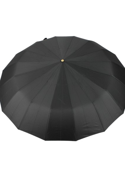 Tam Otomatik 16 Telli Siyah Şemsiye Rüzgar Koruma Ponçi Kumaş MPR1007M indirimleri
