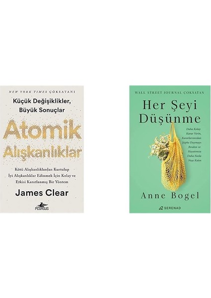 Atomik Alışkanlıklar - Her Şeyi Düşünme 2 Kitap