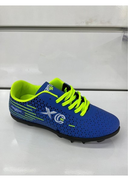 Erkek Spor Ayakkabısı Halı Saha, Mavi