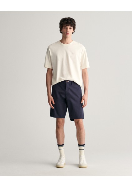 Erkek Lacivert Relaxed Fit Şort 205066.410