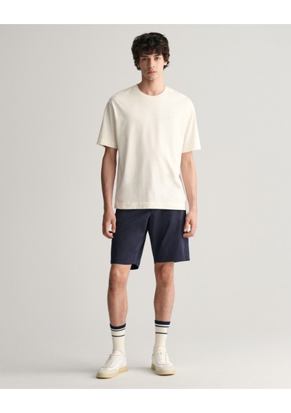 Erkek Lacivert Relaxed Fit Şort 205066.410