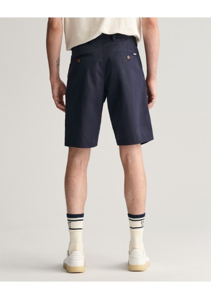 Erkek Lacivert Relaxed Fit Şort 205066.410