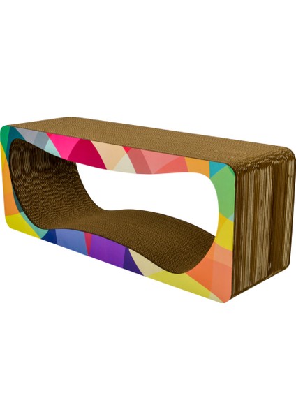Karton Kedi Tırmalama Modern Desenli XLarge 75x28,5x24 cm fiyatları