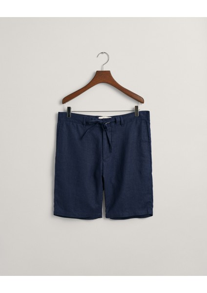 Erkek Lacivert Relaxed Fit Keten Şort 205073.410 fırsatları