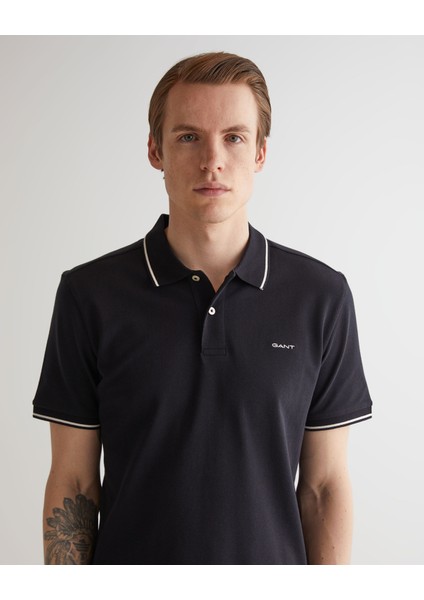 Erkek Siyah Regular Fit Polo 2062034.5