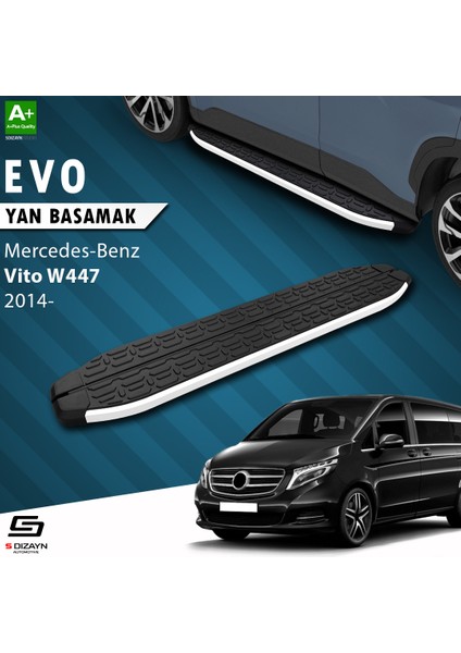 Mercedes Vito W447 Kısa Şase Evo Aluminyum Yan Basamak 233 Cm 2014 Üzeri A+ Kalite