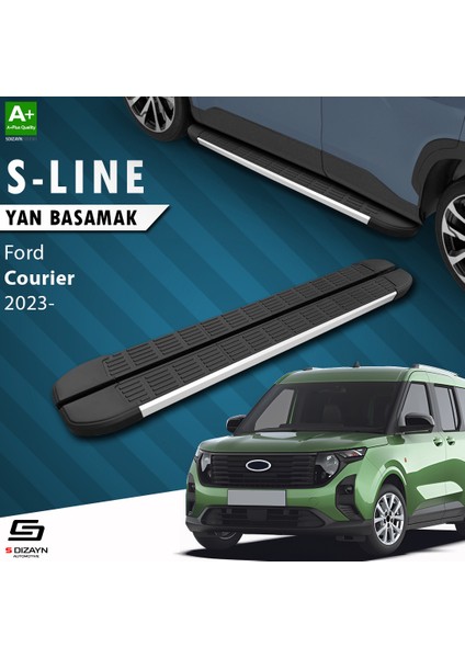 Ford Courier 2 S-Line Aluminyum Yan Basamak 183 Cm 2023 Üzeri A+ Kalite