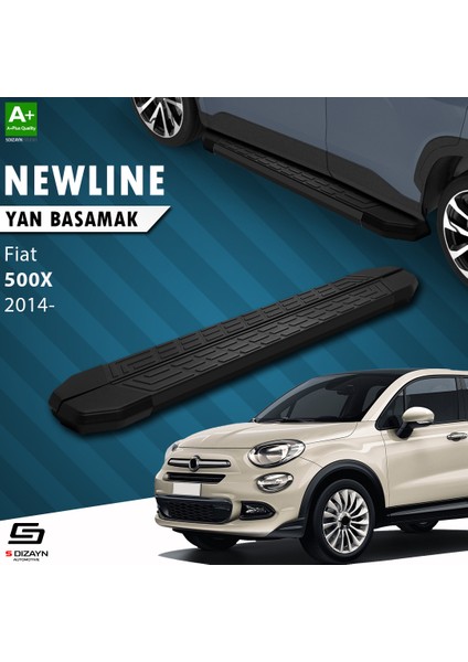 Fiat 500X NewLine Siyah Yan Basamak 173 Cm 2014 Üzeri A+ Kalite
