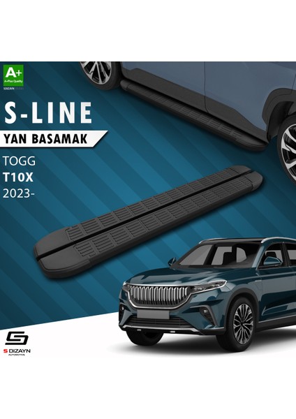 TOGG T10X S-Line Siyah Yan Basamak 203 Cm 2023 Üzeri A+ Kalite