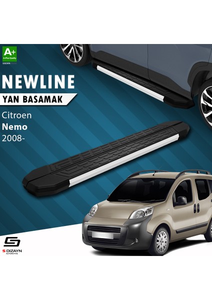 Citroen Nemo NewLine Aluminyum Yan Basamak 173 Cm 2008-2017 A+ Kalite