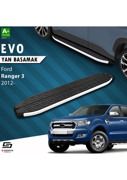 Ford Ranger 3 Evo Aluminyum Yan Basamak 203 Cm 2012-2022 A+ Kalite