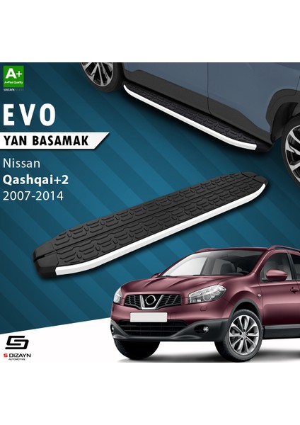 Nissan Qashqai +2 Evo Aluminyum Yan Basamak 183 Cm 2007-2014 A+ Kalite