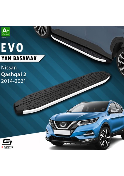 Nissan Qashqai 2 Evo Aluminyum Yan Basamak 173 Cm 2014-2021 A+ Kalite