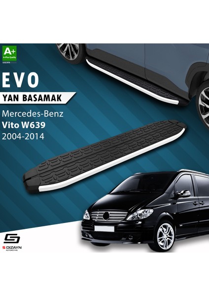 Vito W639 Uzun Şase Evo Aluminyum Yan Basamak 253 Cm 2004-2014 A+ Kalite