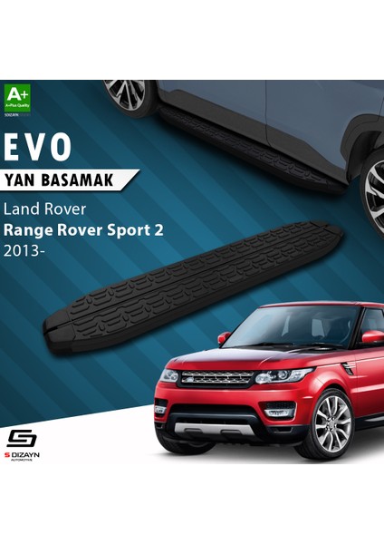 Land Rover Range Rover Sport 2 Evo Siyah Yan Basamak 193 Cm 2013-2022 A+ Kalite