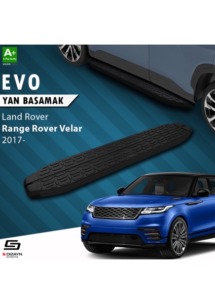 Land Rover Range Rover Velar Evo Siyah Yan Basamak 193 Cm 2017 Üzeri A+ Kalite