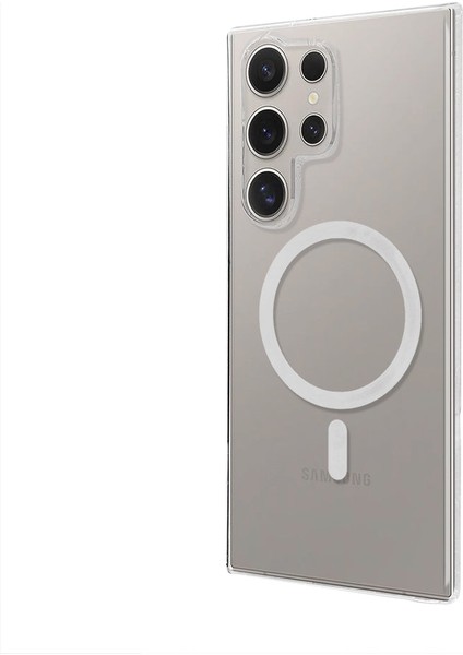 Samsung Galaxy S23 Ultra Kılıf Magsafe Kablosuz Şarj Destekli Şeffaf Silikon Kapak fiyatları
