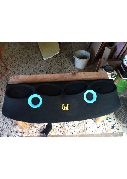 Honda Civic Ies 2001 4lü Oval Hoparlörlü Arka Polyesterli Pandizot Kabartmalıı