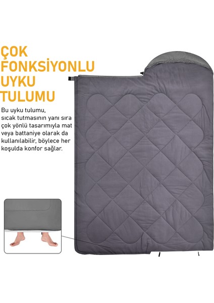 Uyku Tulumu, Flanel, Battaniye, Kamp Yazlık Uyku Tulumu - Kış Uyku Tulumu, Sıcak Kompakt Pembe