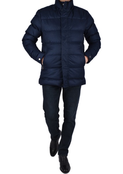 BRG-80179 Kapüşonlu Mont/lacivert/m indirimleri