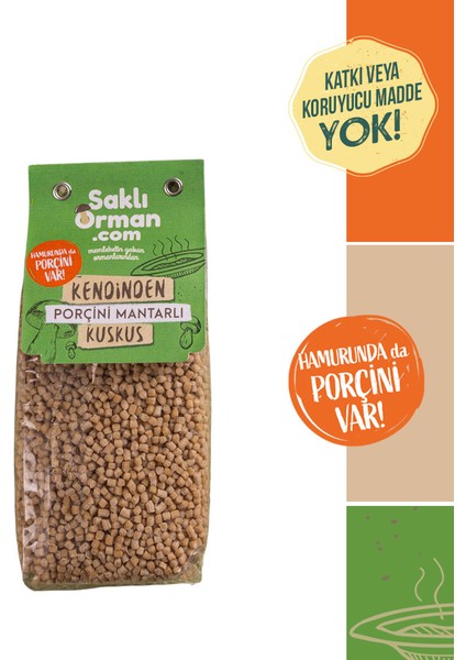 Doğal Porçini Mantarlı Kuskus 336 gr