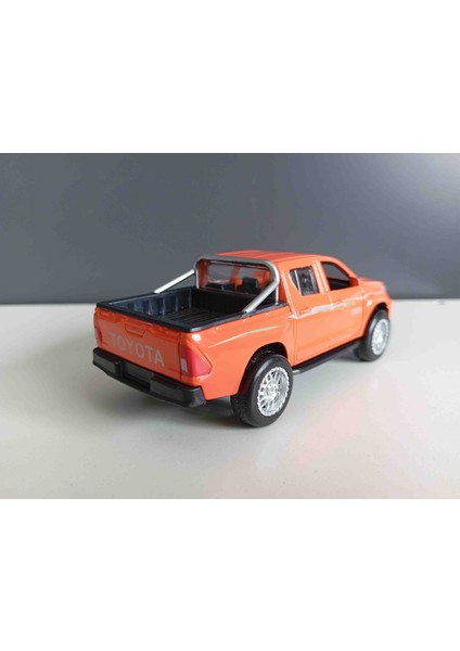 1:36 Ölçek Çek Bırak Metal Araba Toyota Hilux Pick-Up Sesli Işıklı modelleri