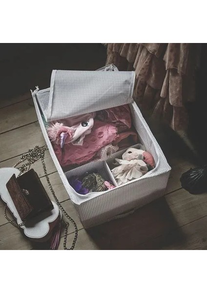 Sumuhome Stuk Hurç Saklama Depolama Düzenleme Beyaz Gri 34 x 51 x 28 cm indirimleri