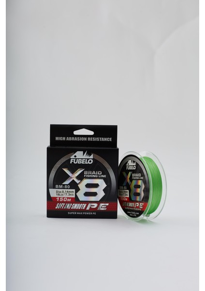 Braid Line 8x Green 0.14 mm