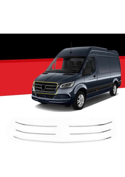 Sprinter W907 Krom Ön Panjur Dar Model 5 Prç 2018 Üzeri