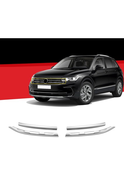 Vw Tiguan Krom Ön Panjur 4 Prç. 2020-2024