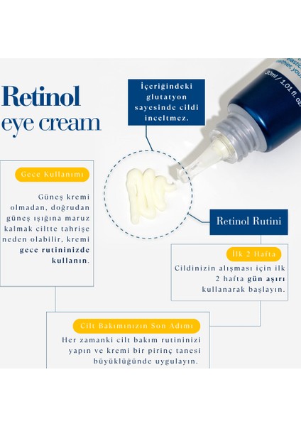 Yaşlanma Karşıtı Retinol Göz Kremi