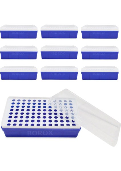 Ependorf Tüp Standı 1.5ml İçin - 72 Delikli Eppendorf Sporu - 10 Adetlik Toptan Set