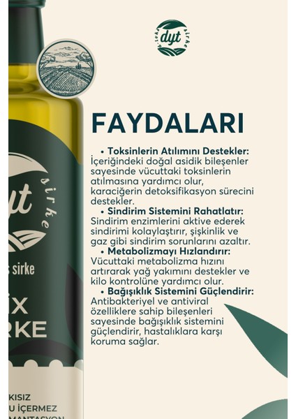 Dyt D-Toks Sirke Detoxmix - 250 ml