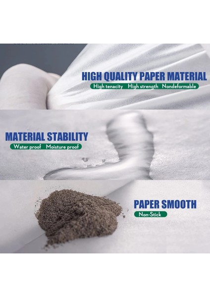 Tartım Kağıdı Selüloz Tartı Kağıtları 100 x 100 mm 100 Adet Paket Beyaz Yaprak