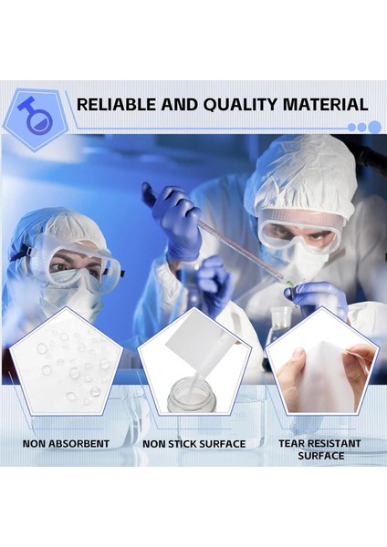 Tartım Kağıdı Selüloz Tartı Kağıtları 100 x 100 mm 100 Adet Paket Beyaz Yaprak