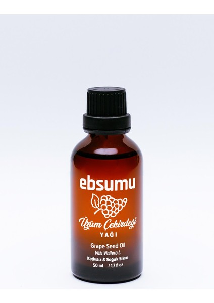 Üzüm Çekirdeği Yağı 100 ml - Genç ve Parlak Bir Cilt İçin Doğal Seçim