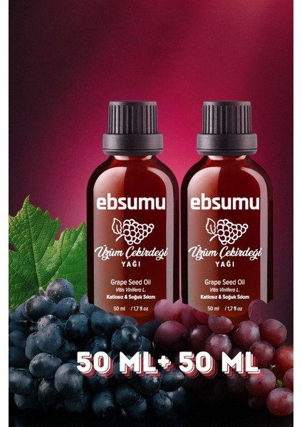 Üzüm Çekirdeği Yağı 100 ml - Genç ve Parlak Bir Cilt İçin Doğal Seçim