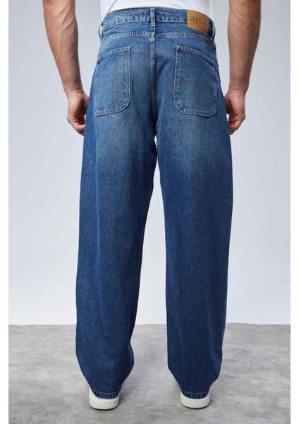 Cedy Denım Erkek Yüksek Bel Baggy Skater Jean fırsatları